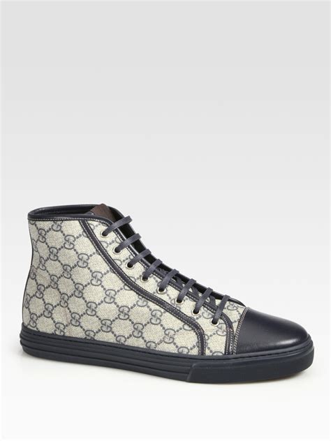 blue gucci high tops|gucci high tops for men.